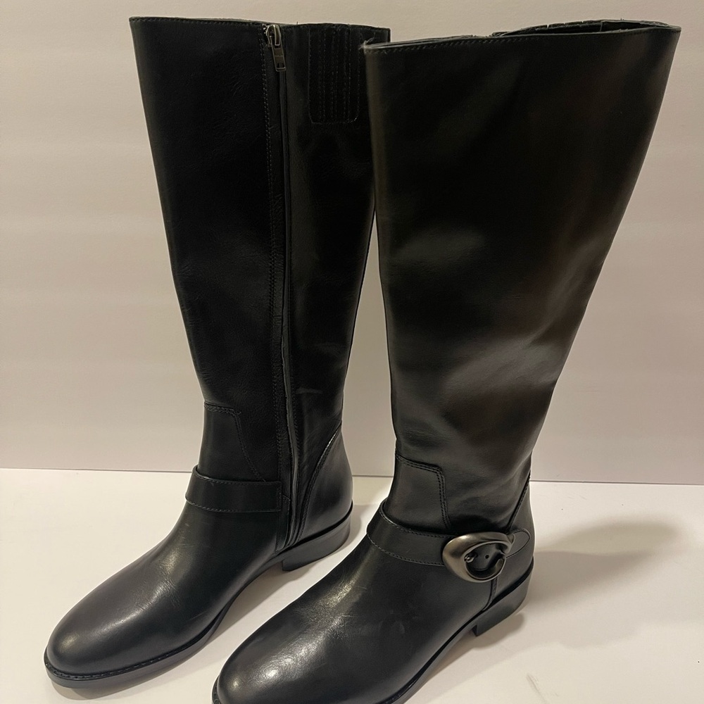 Coach Black Over the Knee Boots